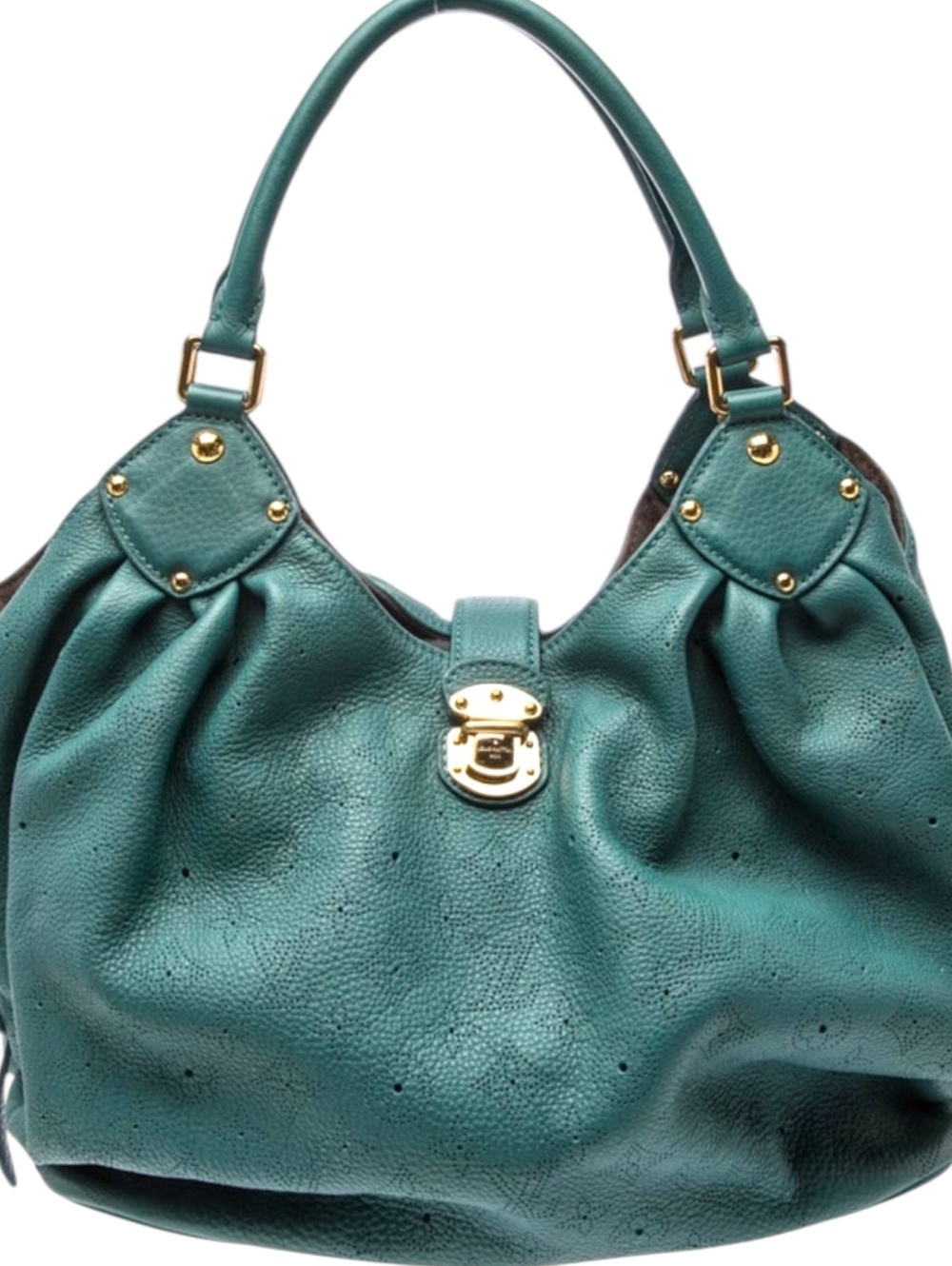 Louis Vuitton Mahina Calfskin Leather Tote Bag